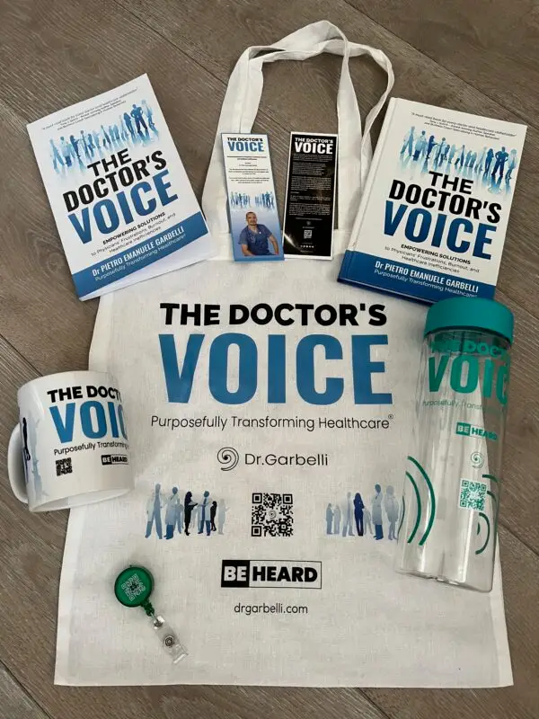 The Doctor’s Voice Softcover + bottle